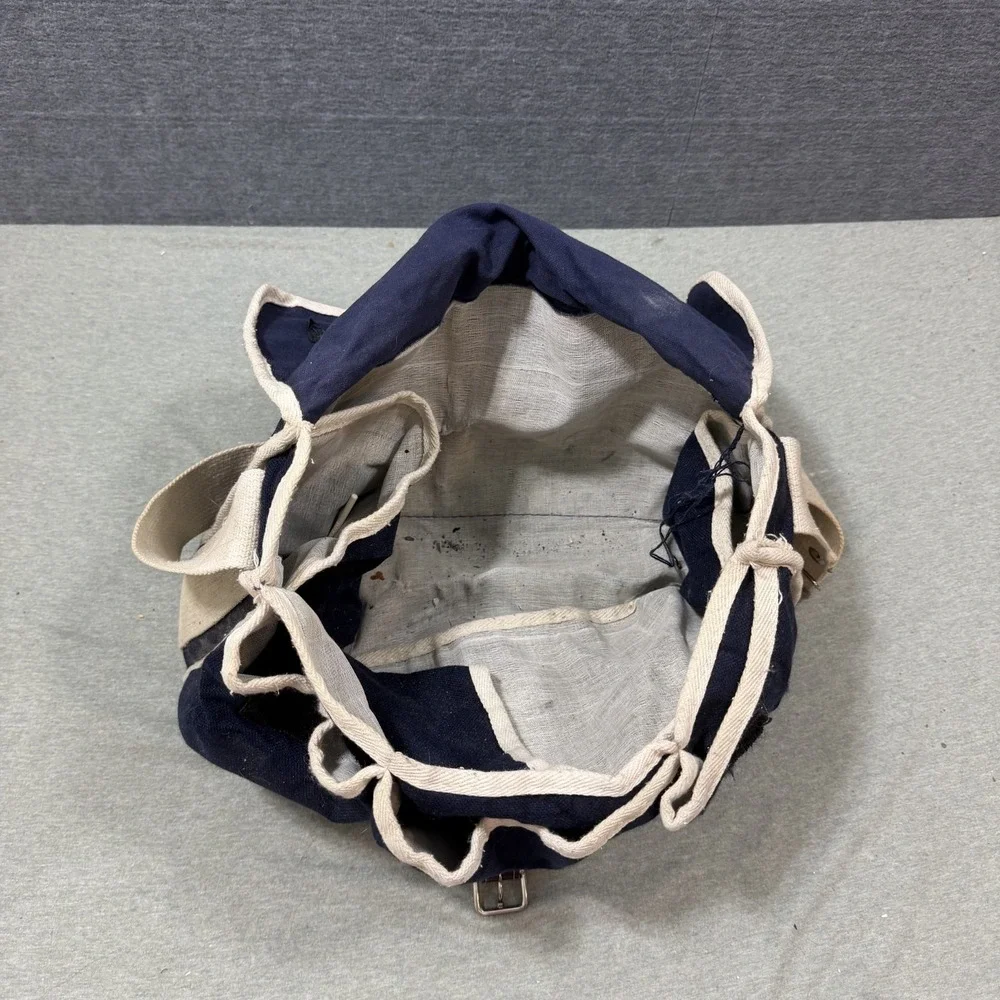 Nikon Camera Bag OS Navy Vintage F2 Canvas Shoulder Strap 80s With F2 Manual